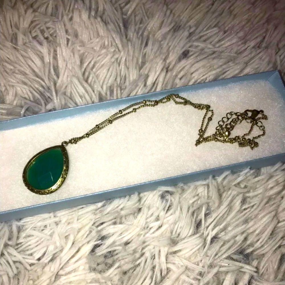 Lia Sophia Green Necklace